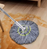 Ultimate Microfiber Floor Cleaning System: Self-Wringing Twist Mop with Ergonomic Stainless Steel Handle