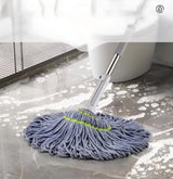 Ultimate Microfiber Floor Cleaning System: Self-Wringing Twist Mop with Ergonomic Stainless Steel Handle